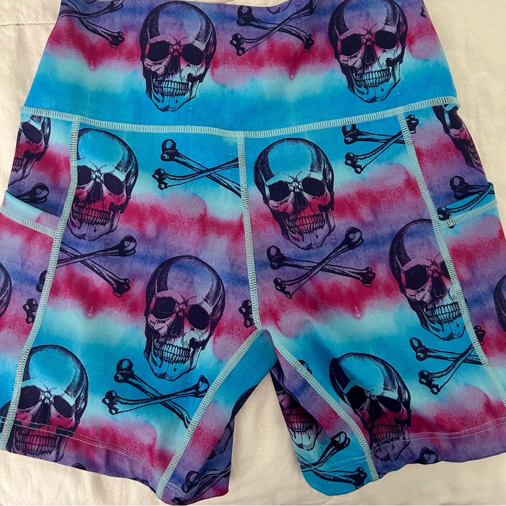 Constantly Varied Gear Watercolor Skull Shorts